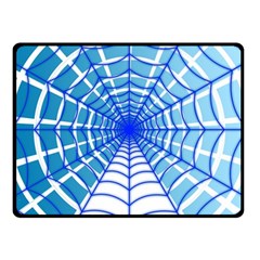 Cobweb Network Points Lines Fleece Blanket (small) by Amaryn4rt