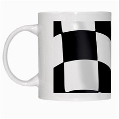 Flag Chess Corse Race Auto Road White Mugs by Amaryn4rt