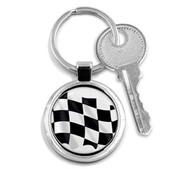 Flag Chess Corse Race Auto Road Key Chains (round)  by Amaryn4rt