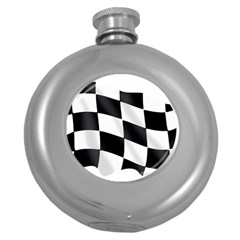 Flag Chess Corse Race Auto Road Round Hip Flask (5 Oz) by Amaryn4rt