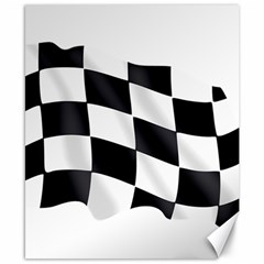 Flag Chess Corse Race Auto Road Canvas 8  X 10  by Amaryn4rt