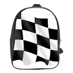 Flag Chess Corse Race Auto Road School Bags(large)  by Amaryn4rt