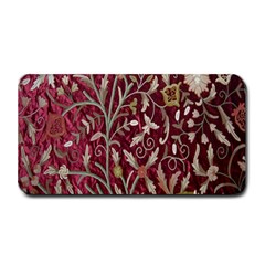 Crewel Fabric Tree Of Life Maroon Medium Bar Mats by Amaryn4rt