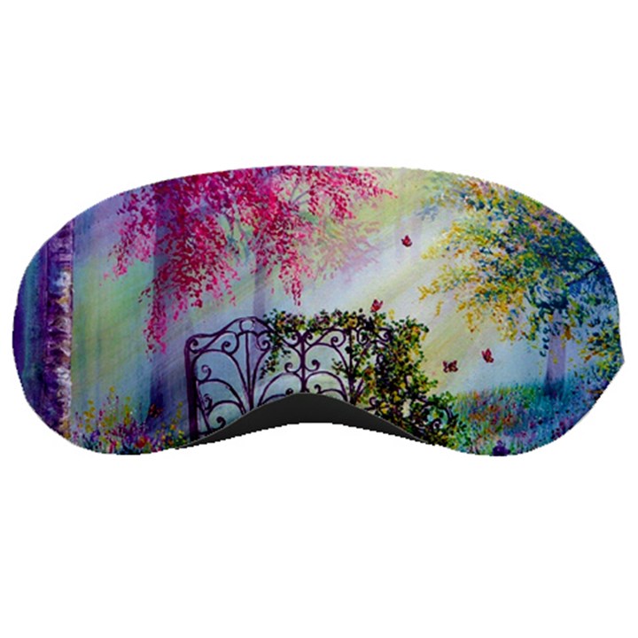 Bench In Spring Forest Sleeping Masks