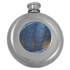 Parametric Wall Pattern Round Hip Flask (5 Oz) by Amaryn4rt