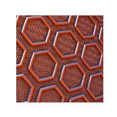 3d Abstract Patterns Hexagons Honeycomb Small Satin Scarf (square) by Amaryn4rt