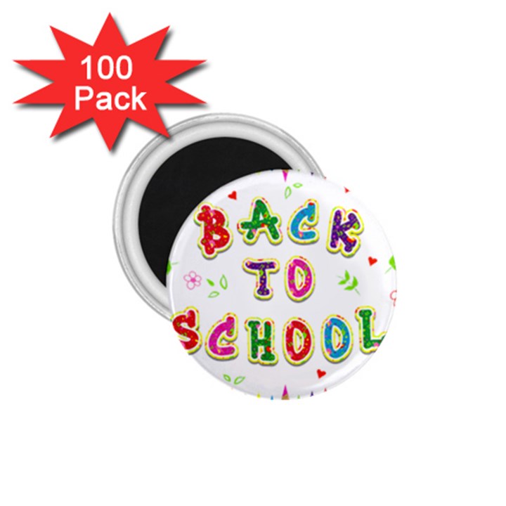 Back To School 1.75  Magnets (100 pack) 