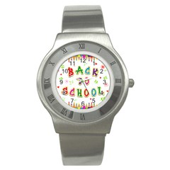 Back To School Stainless Steel Watch by Amaryn4rt