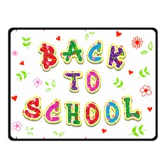 Back To School Double Sided Fleece Blanket (small)  by Amaryn4rt