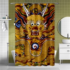 Chinese Dragon Pattern Shower Curtain 48  X 72  (small)  by Amaryn4rt