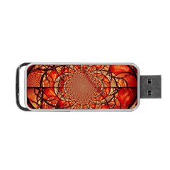 Dreamcatcher Stained Glass Portable Usb Flash (two Sides) by Amaryn4rt