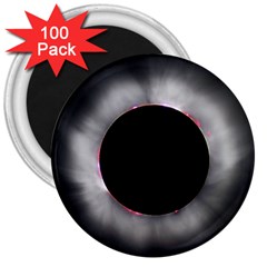 Solar Eclipse 3  Magnets (100 Pack) by Amaryn4rt