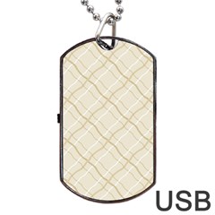 Background Pattern Dog Tag Usb Flash (one Side) by Simbadda