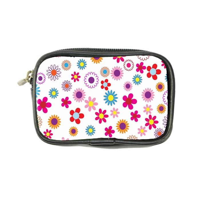 Colorful Floral Flowers Pattern Coin Purse