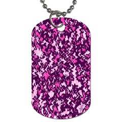 Chic Camouflage Colorful Background Dog Tag (two Sides) by Simbadda