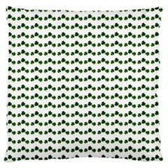 Shamrock Large Flano Cushion Case (two Sides) by boho