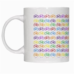 Bicycles White Mugs by boho