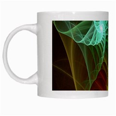 Art Shell Spirals Texture White Mugs by Simbadda