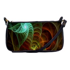 Art Shell Spirals Texture Shoulder Clutch Bags by Simbadda