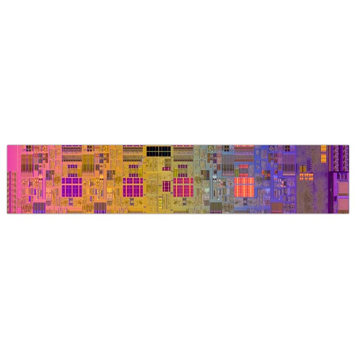 Circuit Board Pattern Lynnfield Die Flano Scarf (Small)