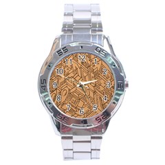 Mechanical Tech Pattern Stainless Steel Analogue Watch by Simbadda