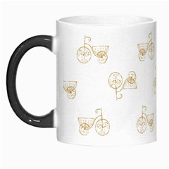 Retro Bicycles Motif Vintage Pattern Morph Mugs by dflcprints