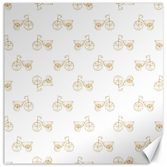 Retro Bicycles Motif Vintage Pattern Canvas 12  X 12   by dflcprints