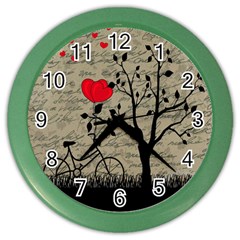 Love Letter Color Wall Clocks by Valentinaart