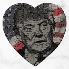 Trump Jigsaw Puzzle (heart) by Valentinaart