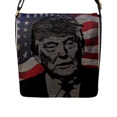 Trump Flap Messenger Bag (l)  by Valentinaart