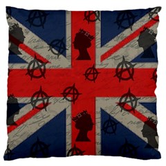 United Kingdom  Large Cushion Case (one Side) by Valentinaart