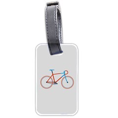 Bicycle Sports Drawing Minimalism Luggage Tags (two Sides) by Simbadda