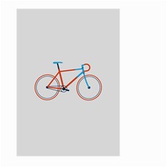 Bicycle Sports Drawing Minimalism Large Garden Flag (two Sides) by Simbadda