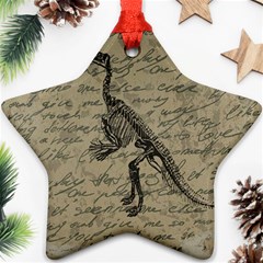 Dinosaur Skeleton Ornament (star) by Valentinaart