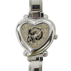 Skull Heart Italian Charm Watch by Valentinaart