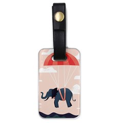 Digital Slon Parashyut Vektor Luggage Tags (one Side)  by Simbadda