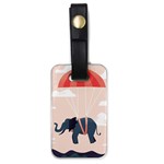 Digital Slon Parashyut Vektor Luggage Tags (One Side)  Front