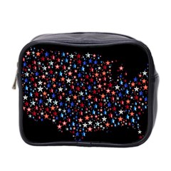 America Usa Map Stars Vector  Mini Toiletries Bag 2-side by Simbadda