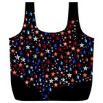 America Usa Map Stars Vector  Full Print Recycle Bags (L)  Front