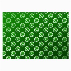 Whatsapp Logo Pattern Large Glasses Cloth by Simbadda