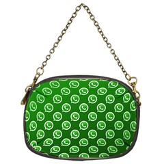 Whatsapp Logo Pattern Chain Purses (one Side)  by Simbadda