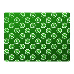 Whatsapp Logo Pattern Double Sided Flano Blanket (mini)  by Simbadda