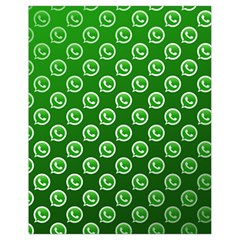 Whatsapp Logo Pattern Drawstring Bag (small) by Simbadda