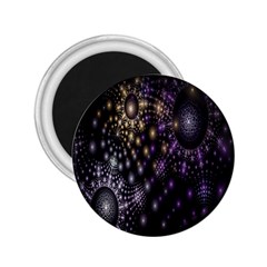 Fractal Patterns Dark Circles 2 25  Magnets by Simbadda