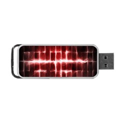 Electric Lines Pattern Portable Usb Flash (one Side) by Simbadda