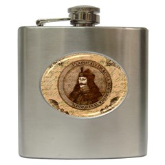 Count Vlad Dracula Hip Flask (6 Oz) by Valentinaart