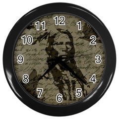 Indian Chief Wall Clocks (black) by Valentinaart