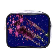 Stars Abstract Shine Spots Lines Mini Toiletries Bags by Simbadda