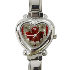 Canada Flag Heart Italian Charm Watch by Valentinaart