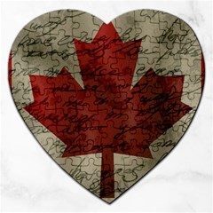 Canada Flag Jigsaw Puzzle (heart) by Valentinaart